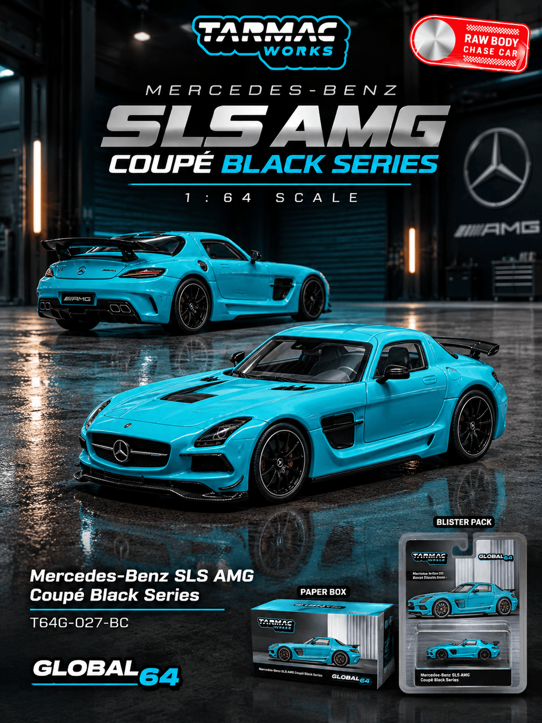 Mercedes-Benz SLS AMG Coupé Black Series Matte Blue