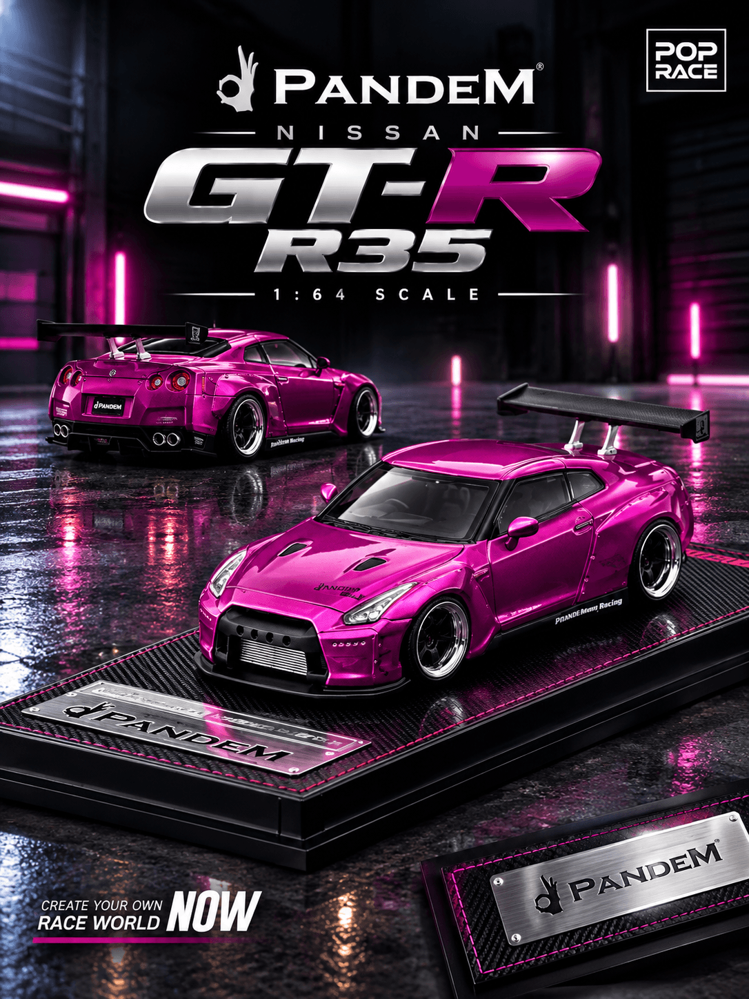 PANDEM R35 GT-R Pink Metallic