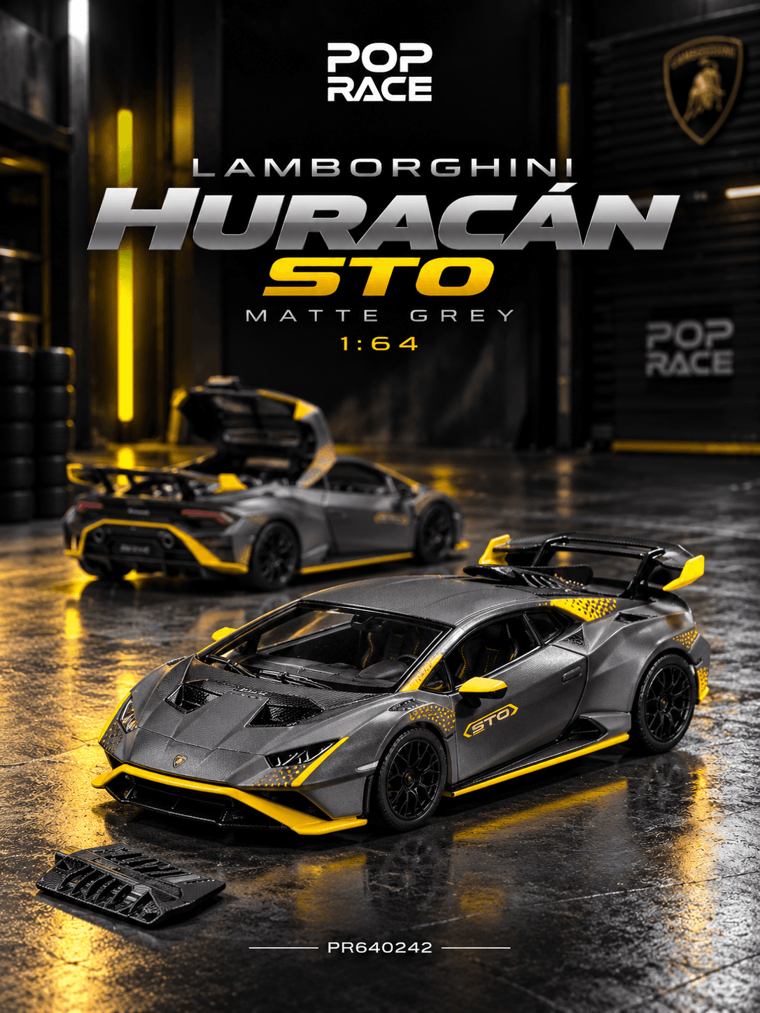 LAMBORGHINI HURACAN STO MATTE GREY