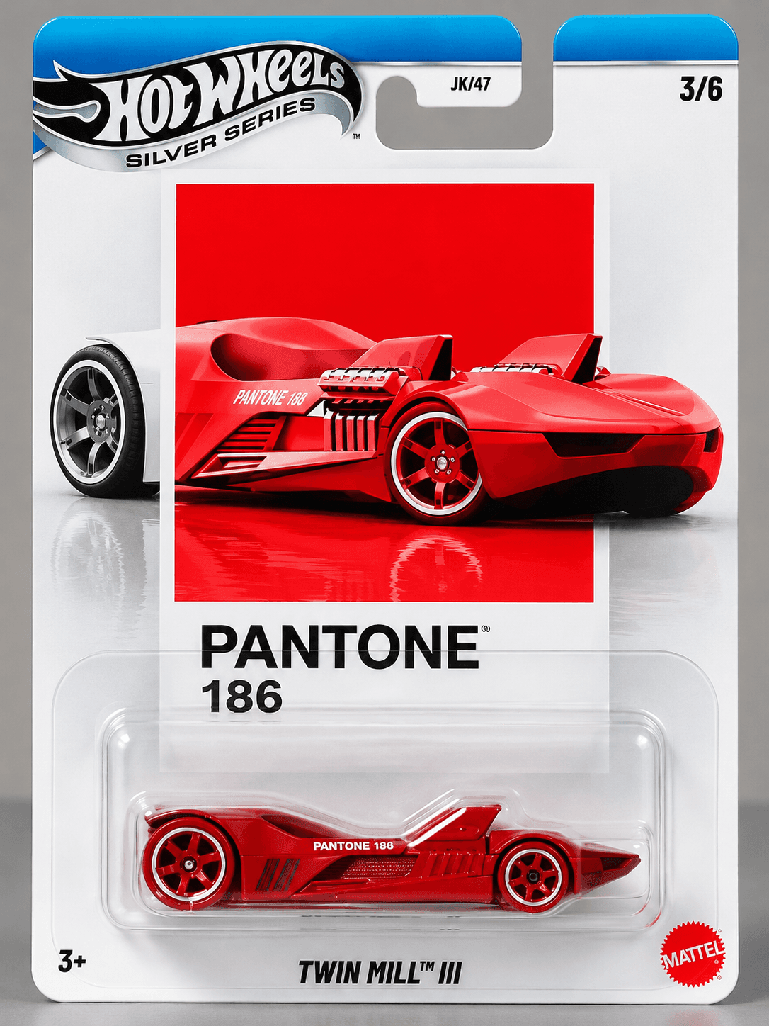 HOT WHEELS SILVER SERIES – TWIN MILL III PANTONE 186 – ESCALA 1:64