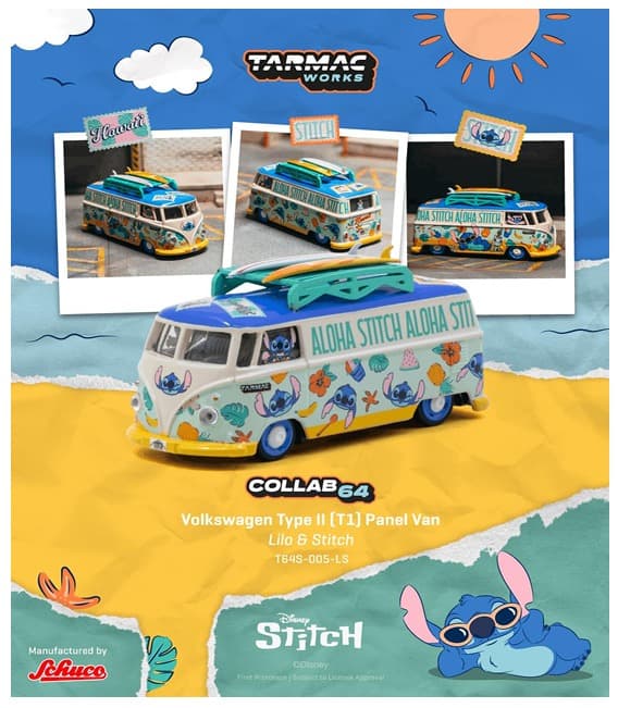Volkswagen Type II (T1) Panel Van Lilo & Stitch