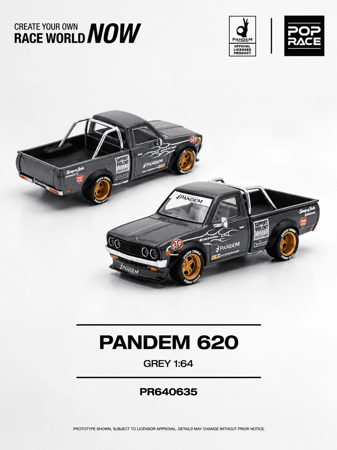 PANDEM 620 1:64 POP RACE Cinza