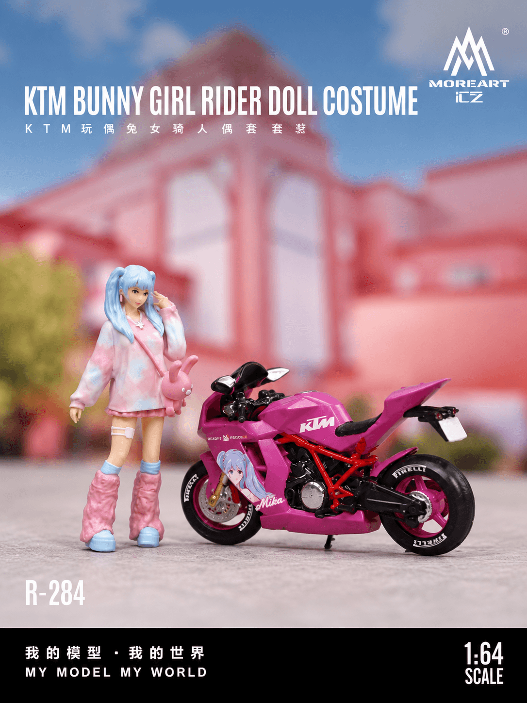 MOREART – KTM Bunny Girl Rider Doll Costume – Escala 1:64