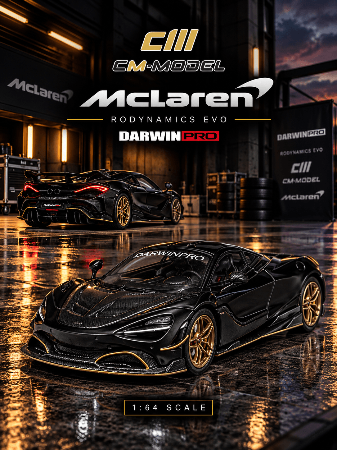 DarwinPRO 720SE² NWB 1:64 CM Model Preto