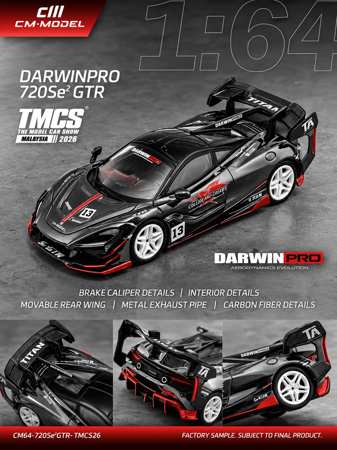 DarwinPro 720SeGTR Special Limited Edition 1:64 CM Model