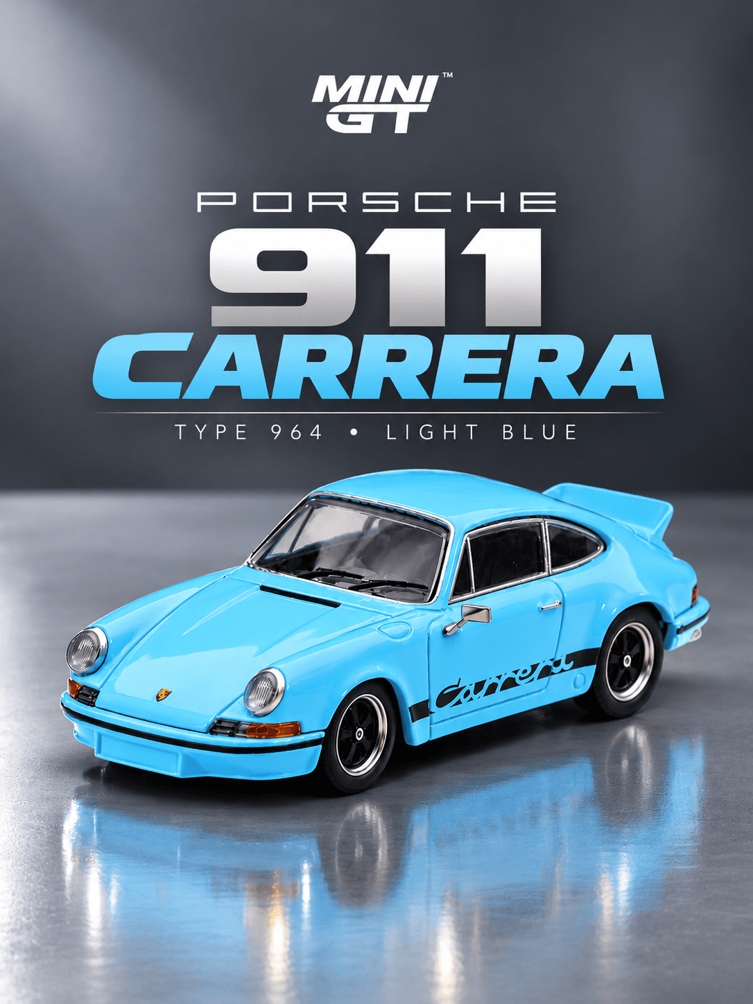 Porsche 911 Carrera RS 2.7 Gulf Blue with Black Livery
