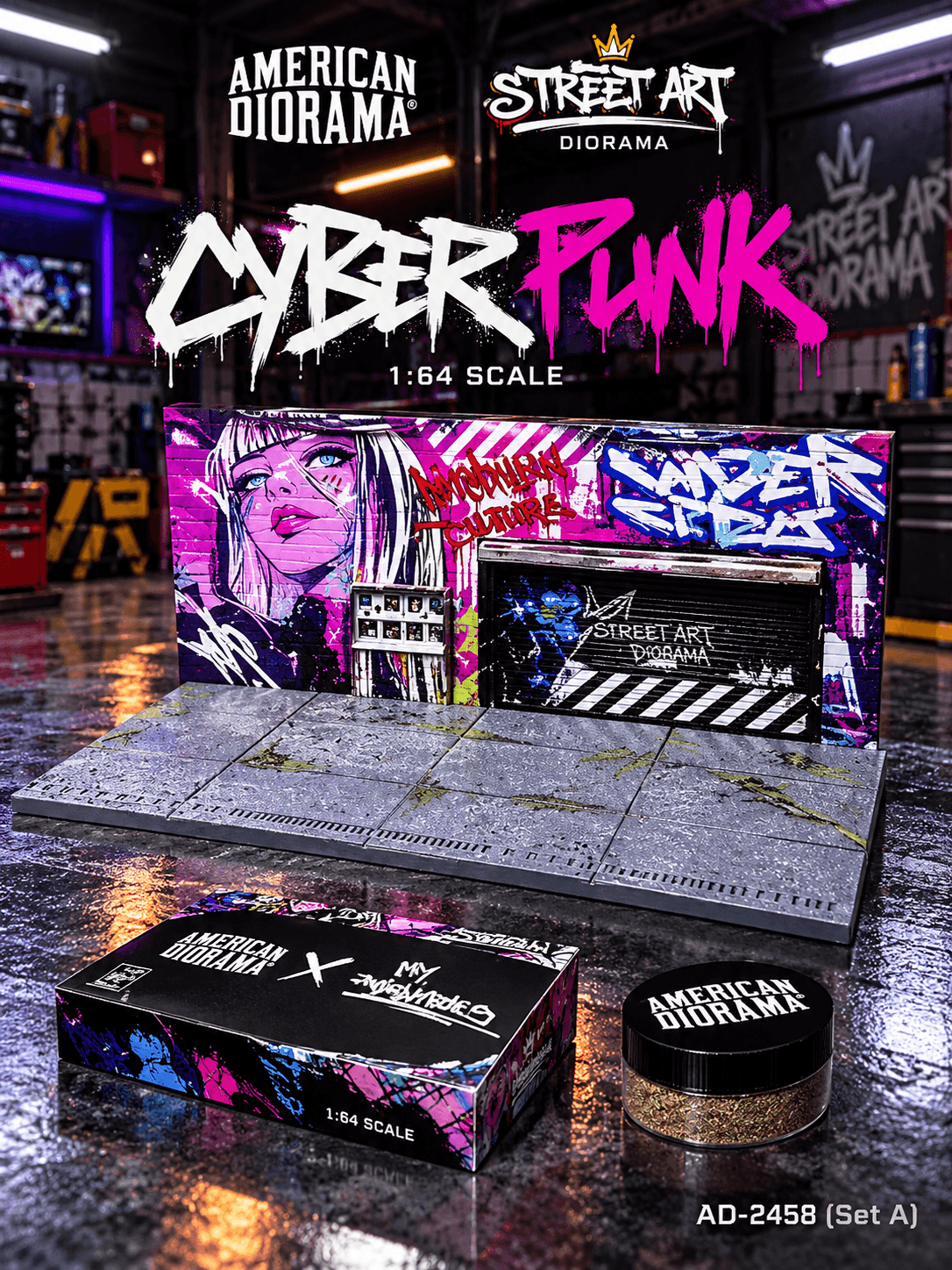 Street Art Diorama CYBER PUNK A INK BMBRS
