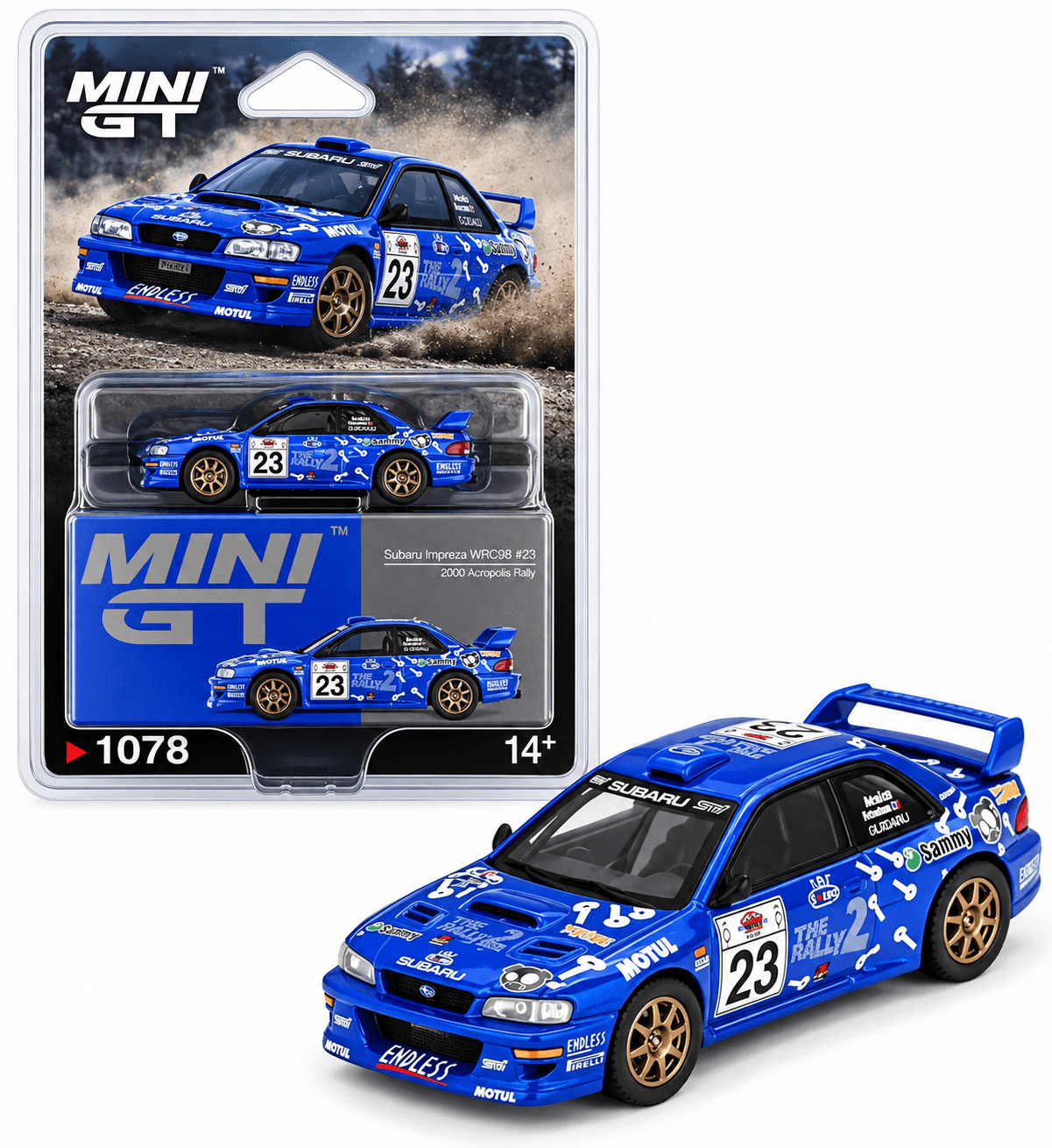 Mini Gt Subaru Impreza Wrc99 #23 2000 Acropolis Rally #1078