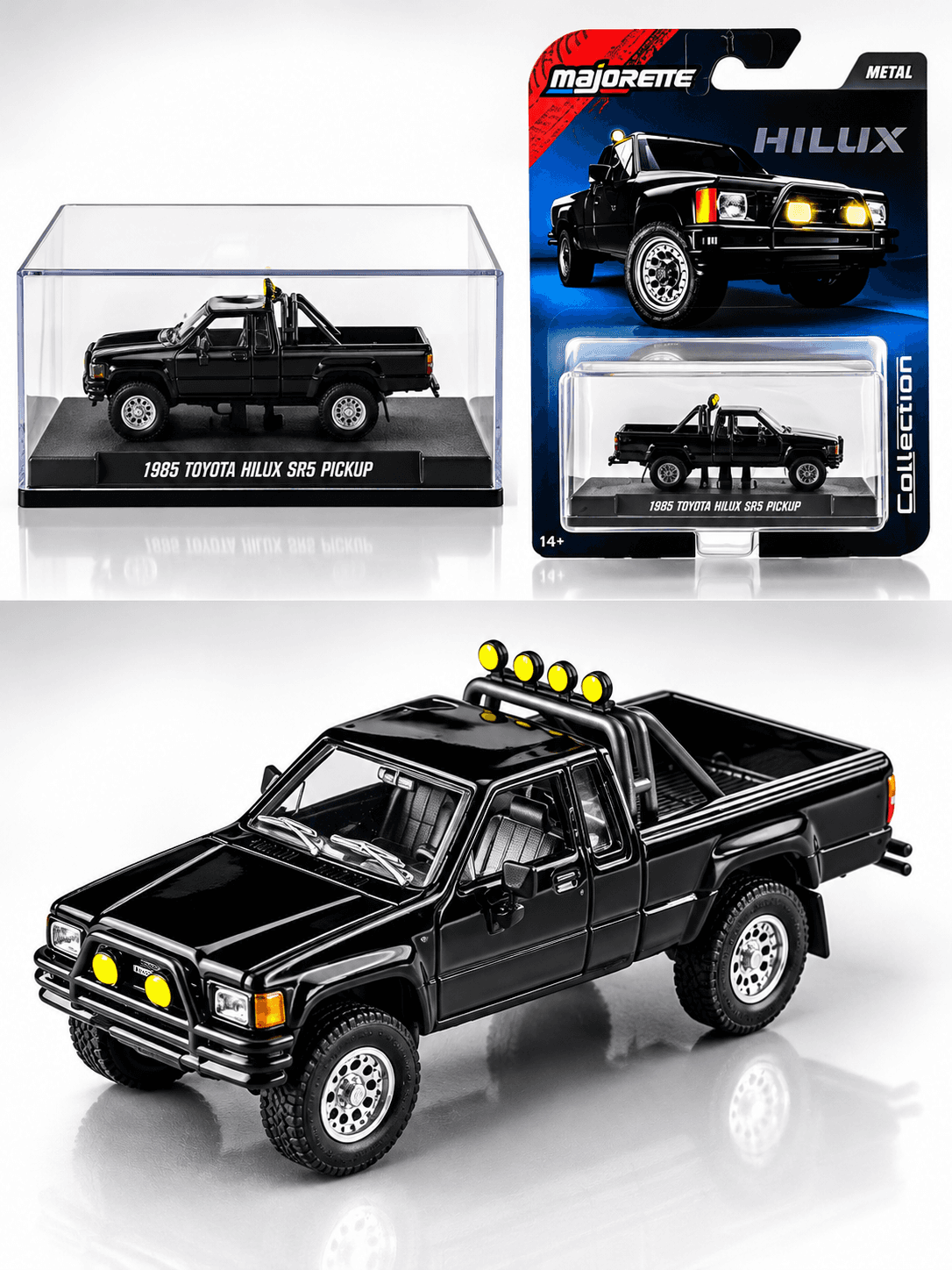 MAJORETTE – Toyota Hilux SR5 Pickup 1985 – Escala 1:64