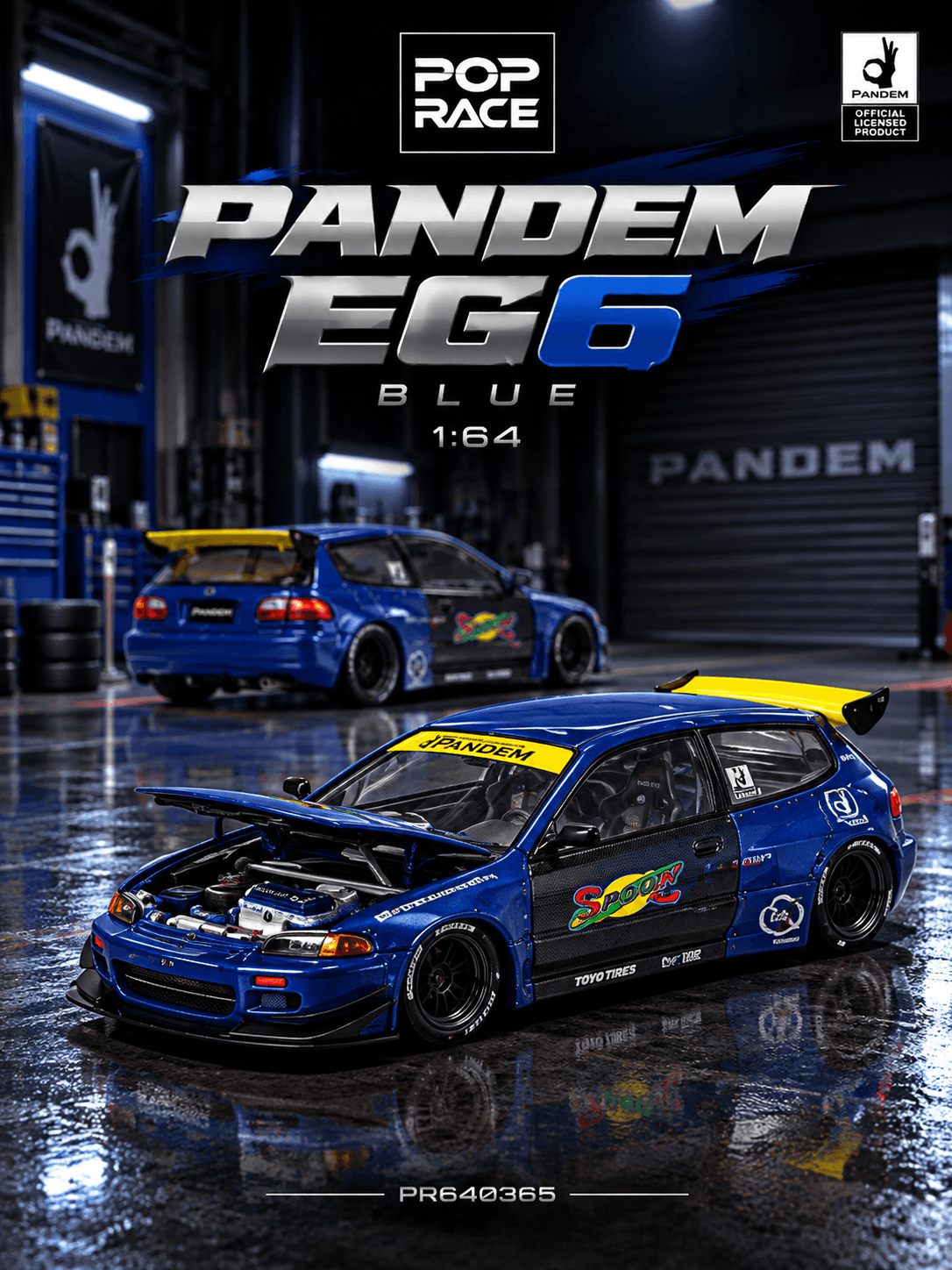 PANDEM CIVIC EG6 BLUE/BLACK
