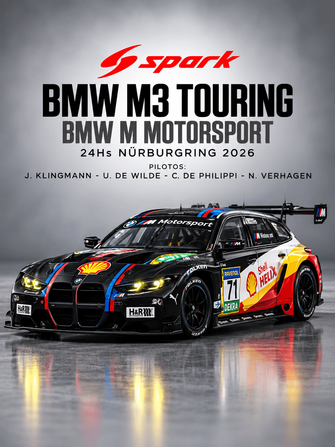 BMW M3 Touring BMW M Motorsport 24Hs Nürburgring 2026 1:64 Spark
