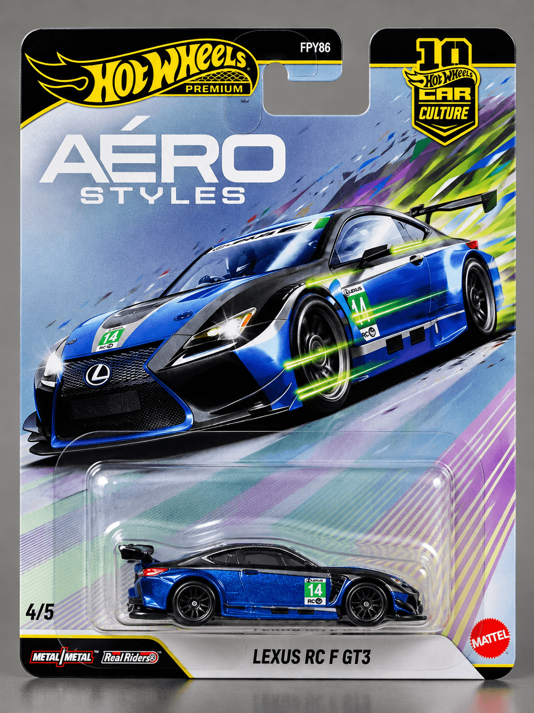 Hot Wheels Premium Car Culture Aero Styles Lexus Rc F Gt3 Multicor 1:64