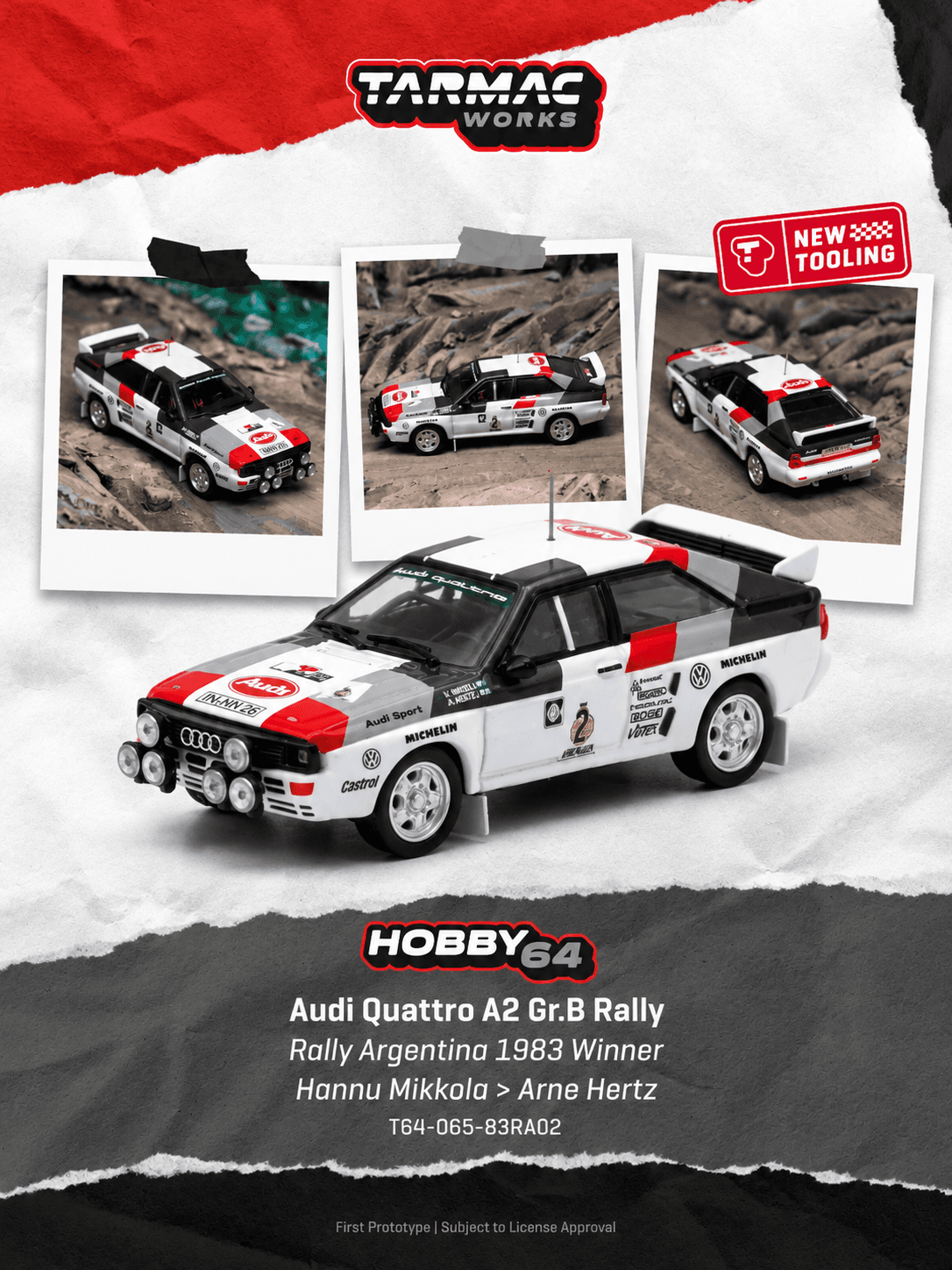 Audi Quattro A2 Gr.B Rally Argentina 1983 Winner Hannu Mikkola / Arne Hertz