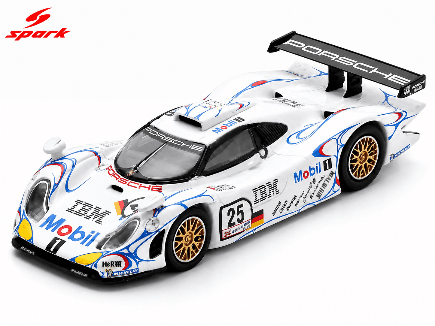 Porsche 911 GT1 No.25 2nd 24Hs Le Mans 1998 1:64 Spark