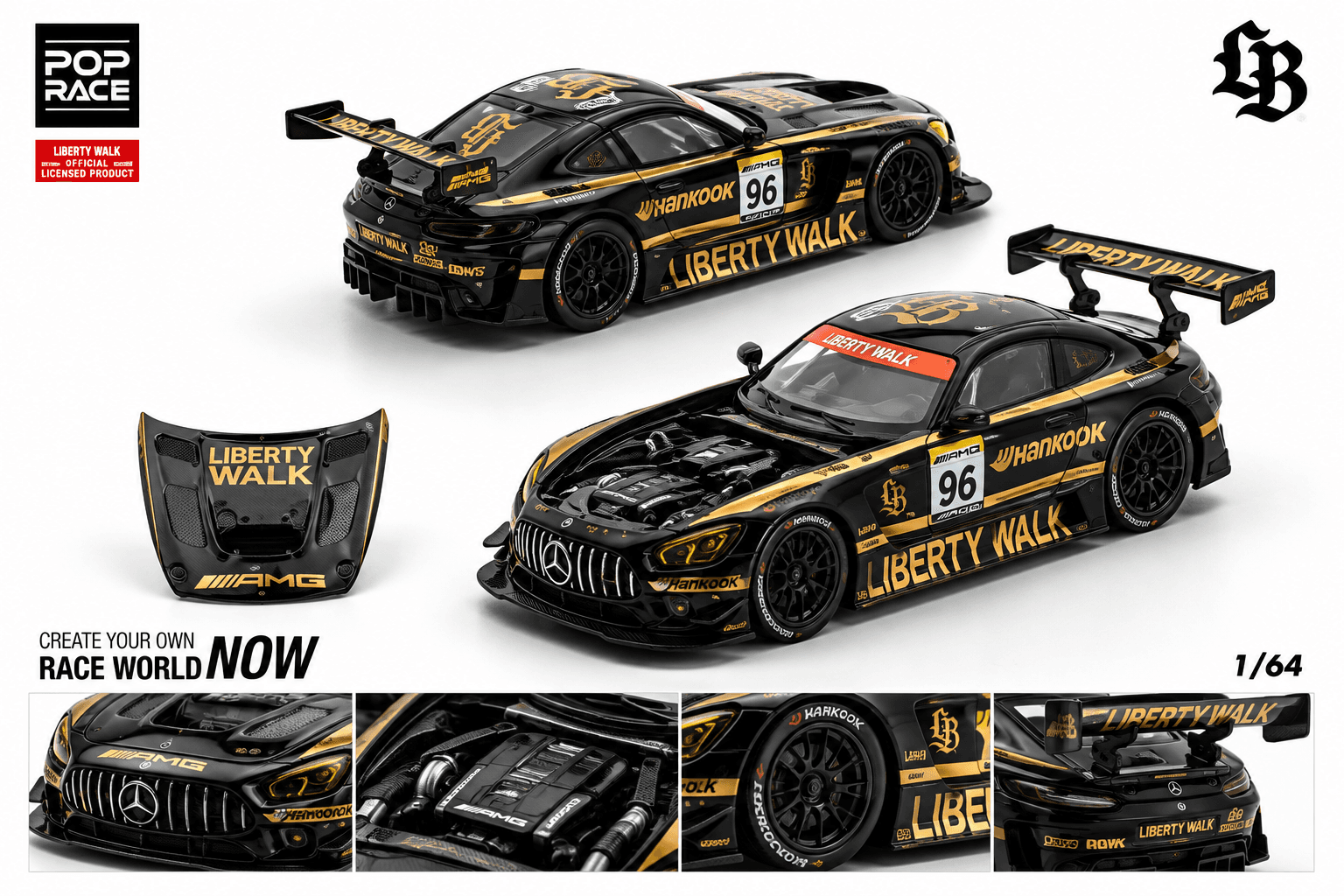 Mercedes-AMG GT3 EVO – Black/Gold