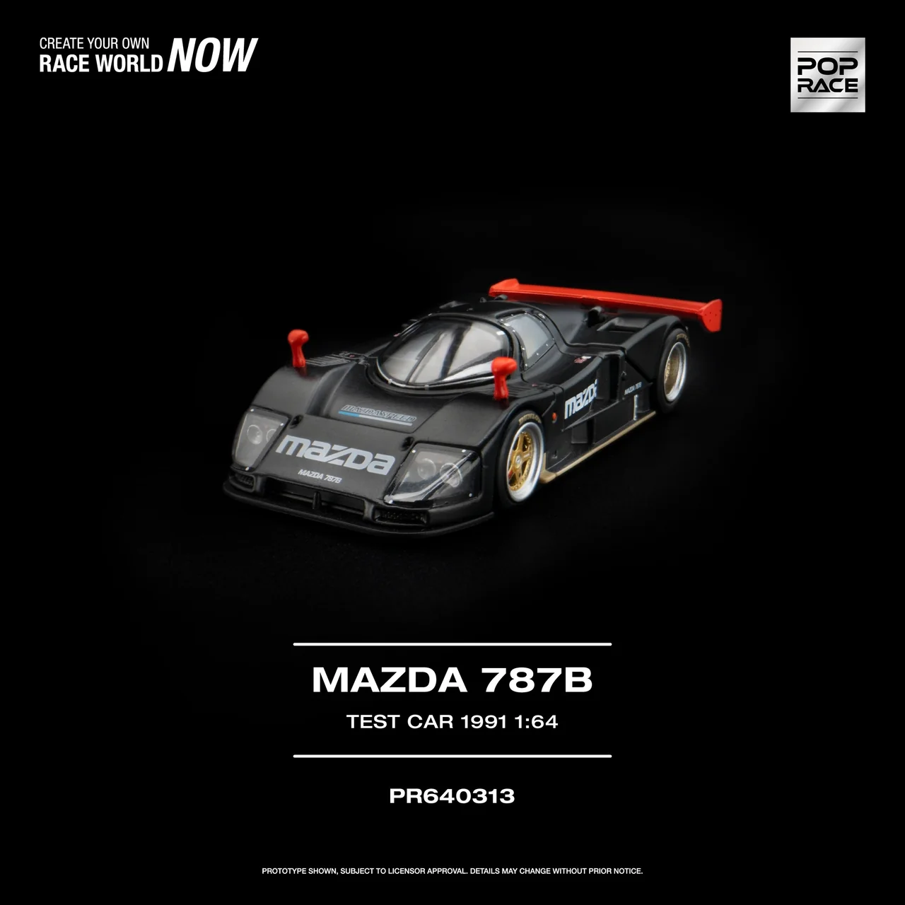 Mazda 787B 1991 TEST CAR 1:64 POP RACE