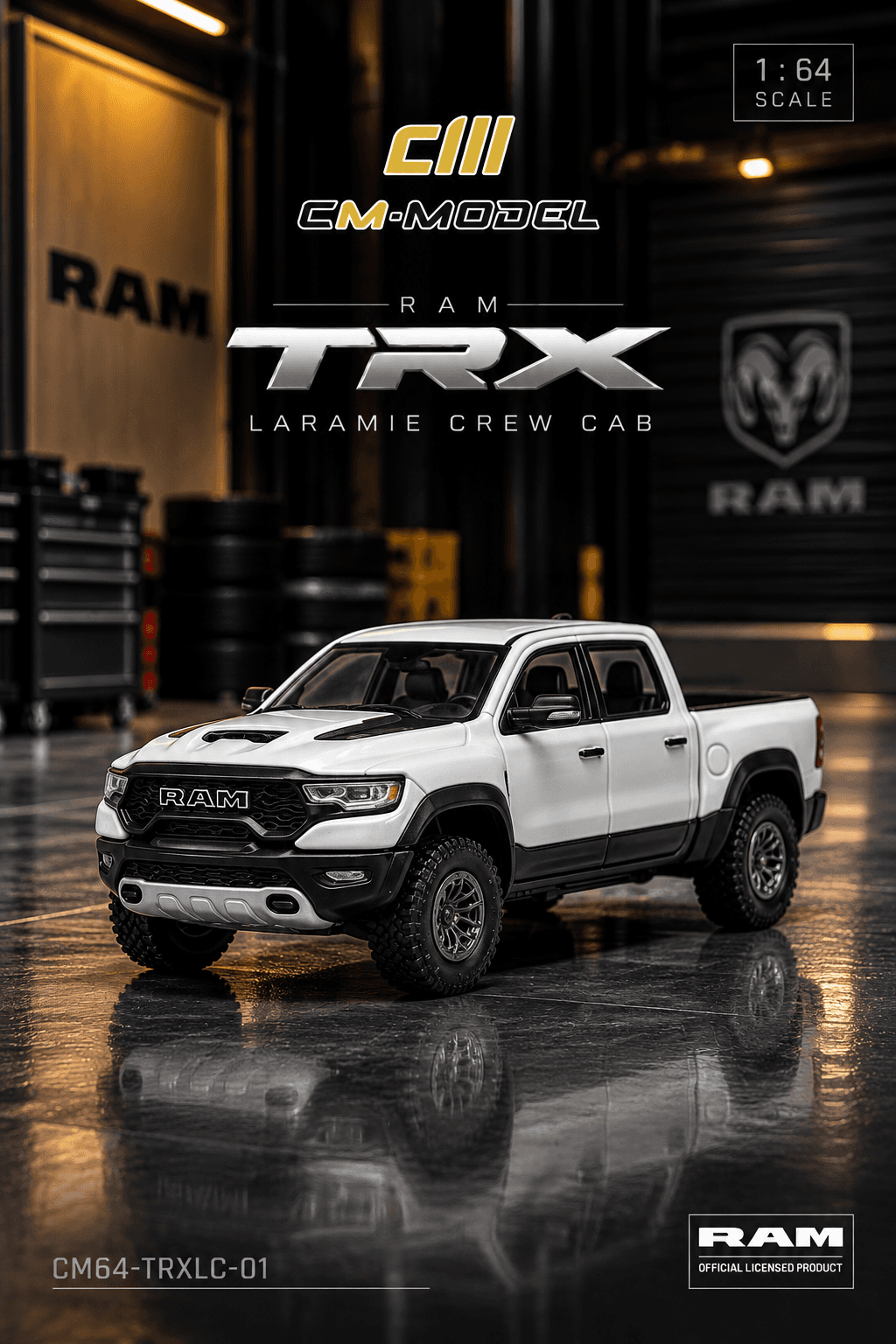 RAM 1500 TRX 6.2L Supercharged V8 Final Edition 2024 1:64 CM Model
