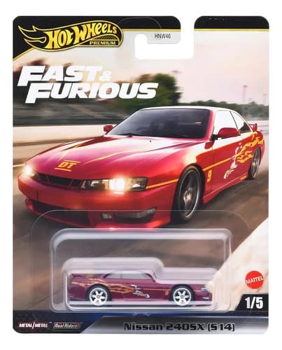 Hot Wheels Premium Nissan 240sx S14 Fast & Furious
