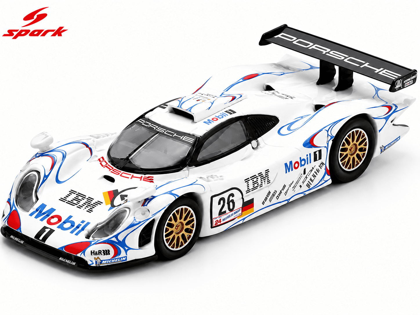 Porsche 911 GT1 No.26 Winner 24Hs Le Mans 1998 1:64 Spark