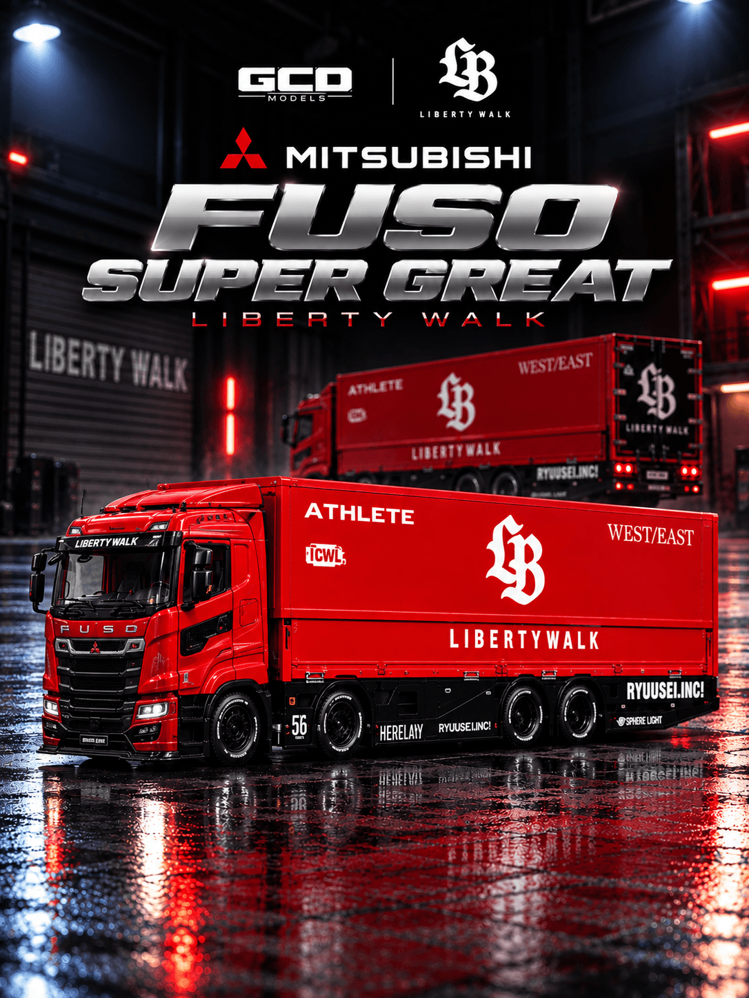 LBWK Mitsubishi Fuso Truck - Athlete Red