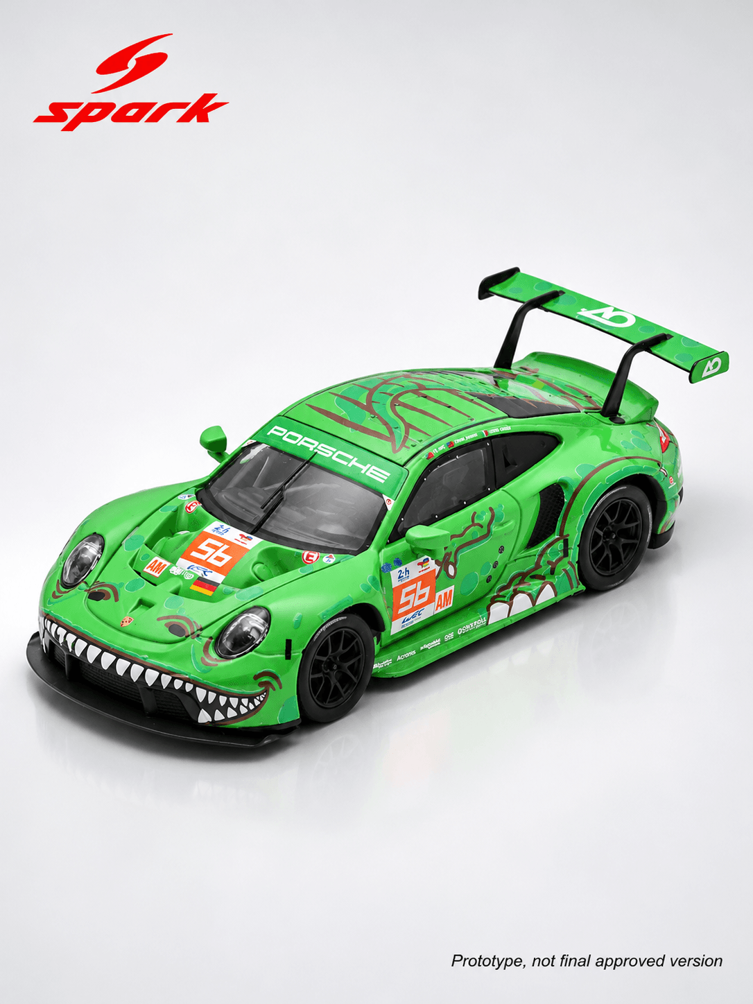 Porsche 911 RSR - 19 No.56 PROJECT 1 - AO 24Hs Le Mans 2023 1:18 Spark