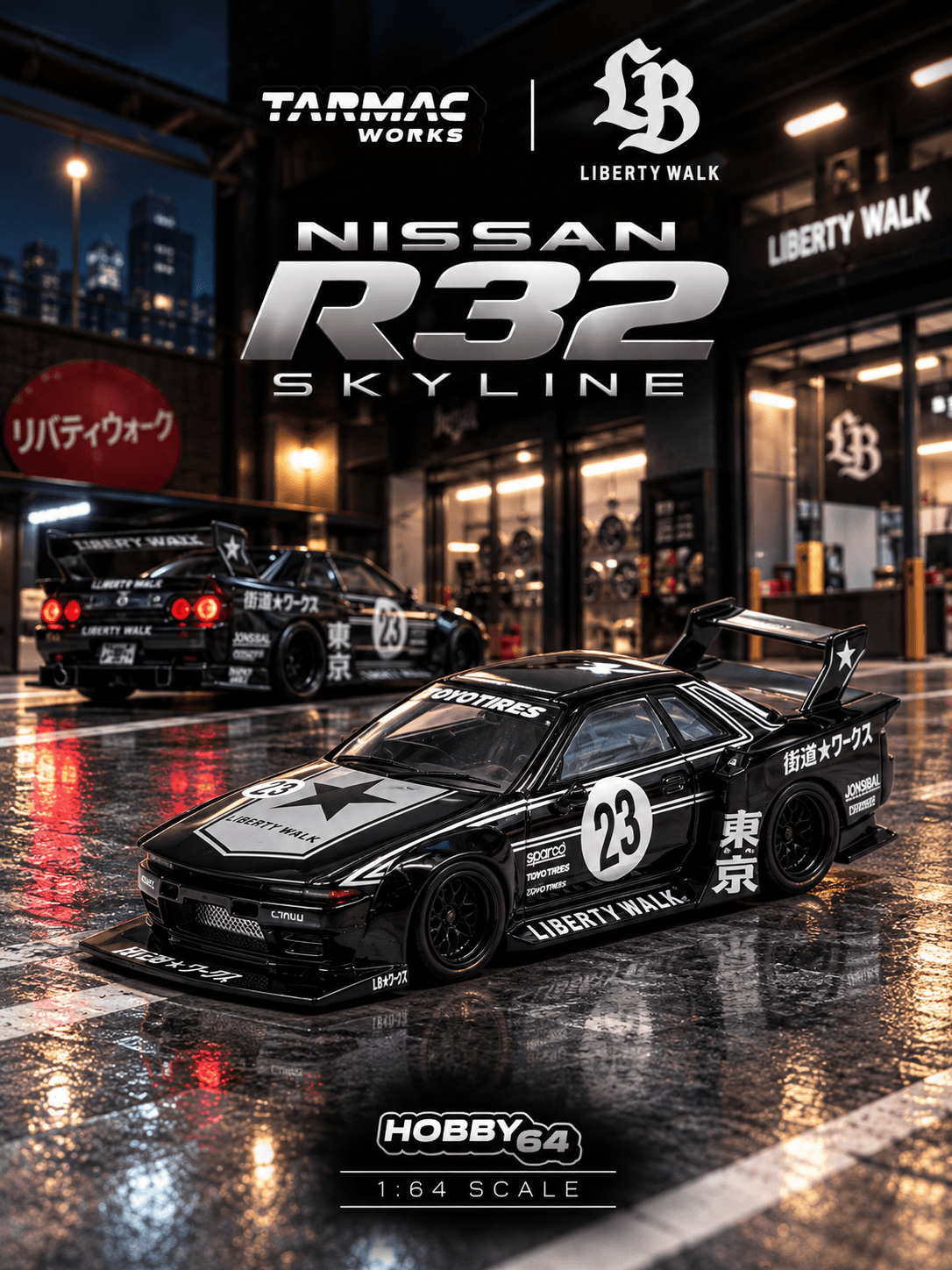 LB-KAIDO WORKS Nissan R32 Skyline Black