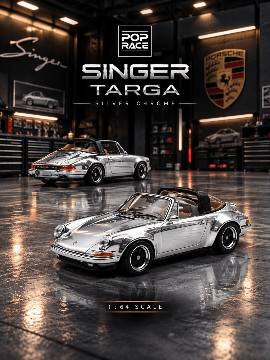 SINGER TARGA SILVER CHROME