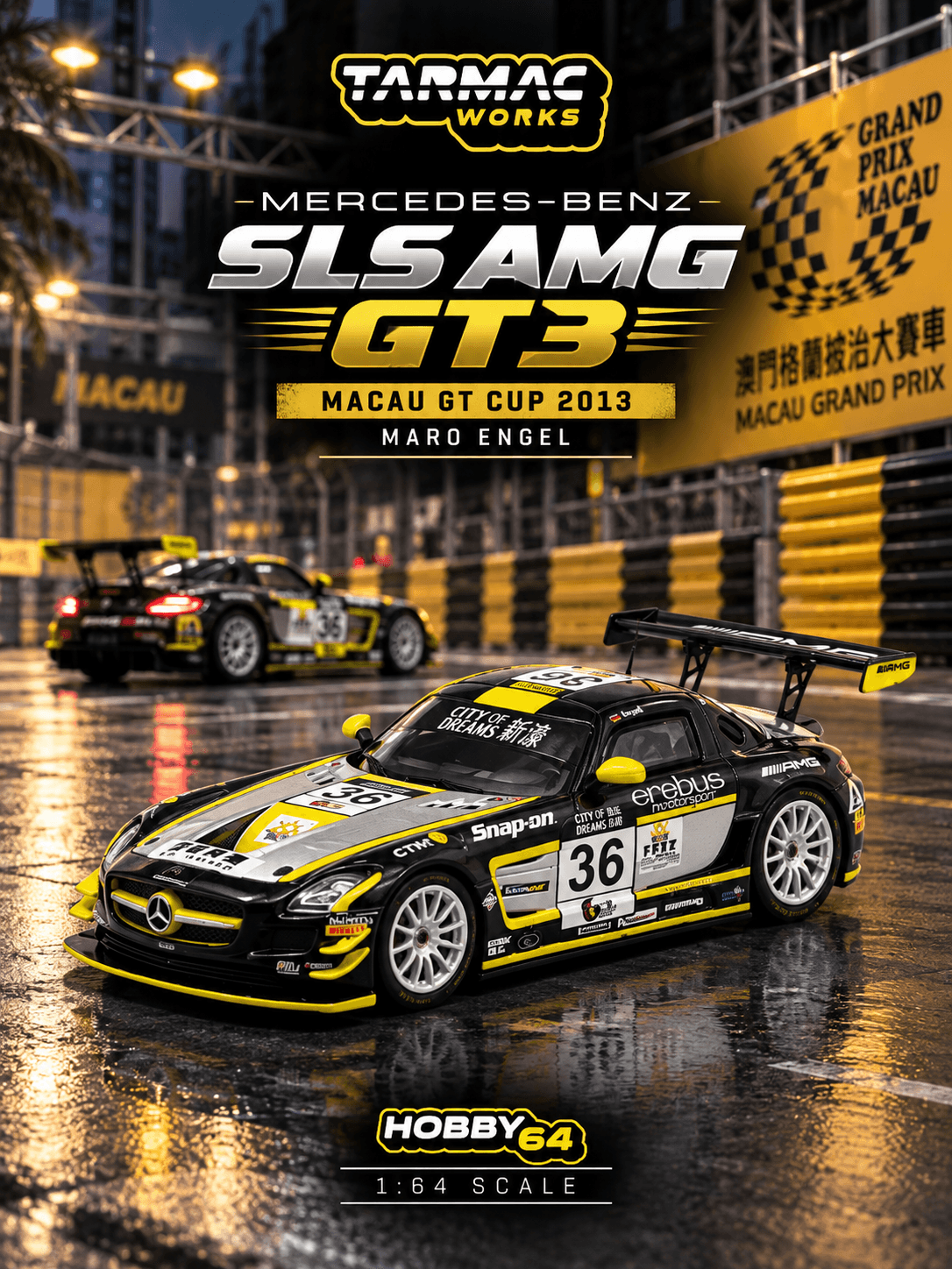 Mercedes-Benz SLS AMG GT3 Macau GT Cup 2013 Maro Engel