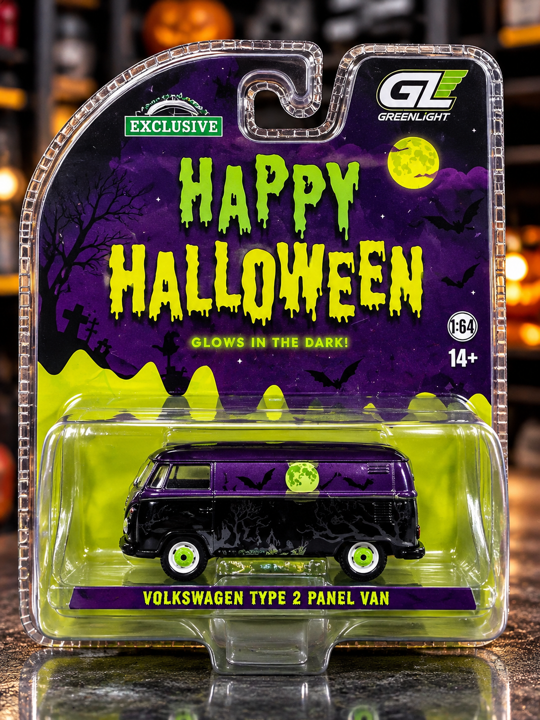 Greenlight – Volkswagen Type 2 Panel Van Halloween – Escala 1:64