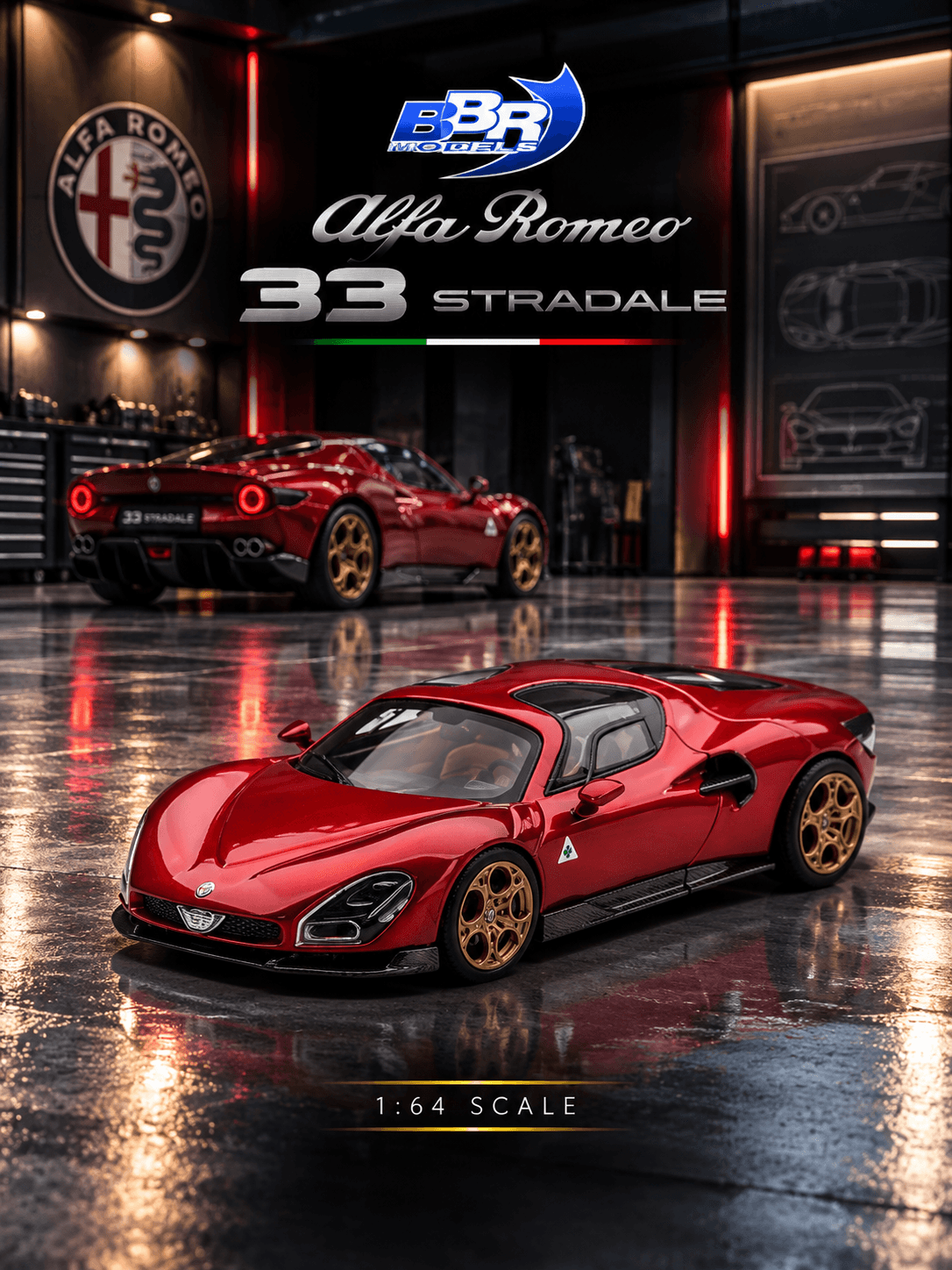 Alfa Romeo 33 Stradale Rosso Villa d'Este