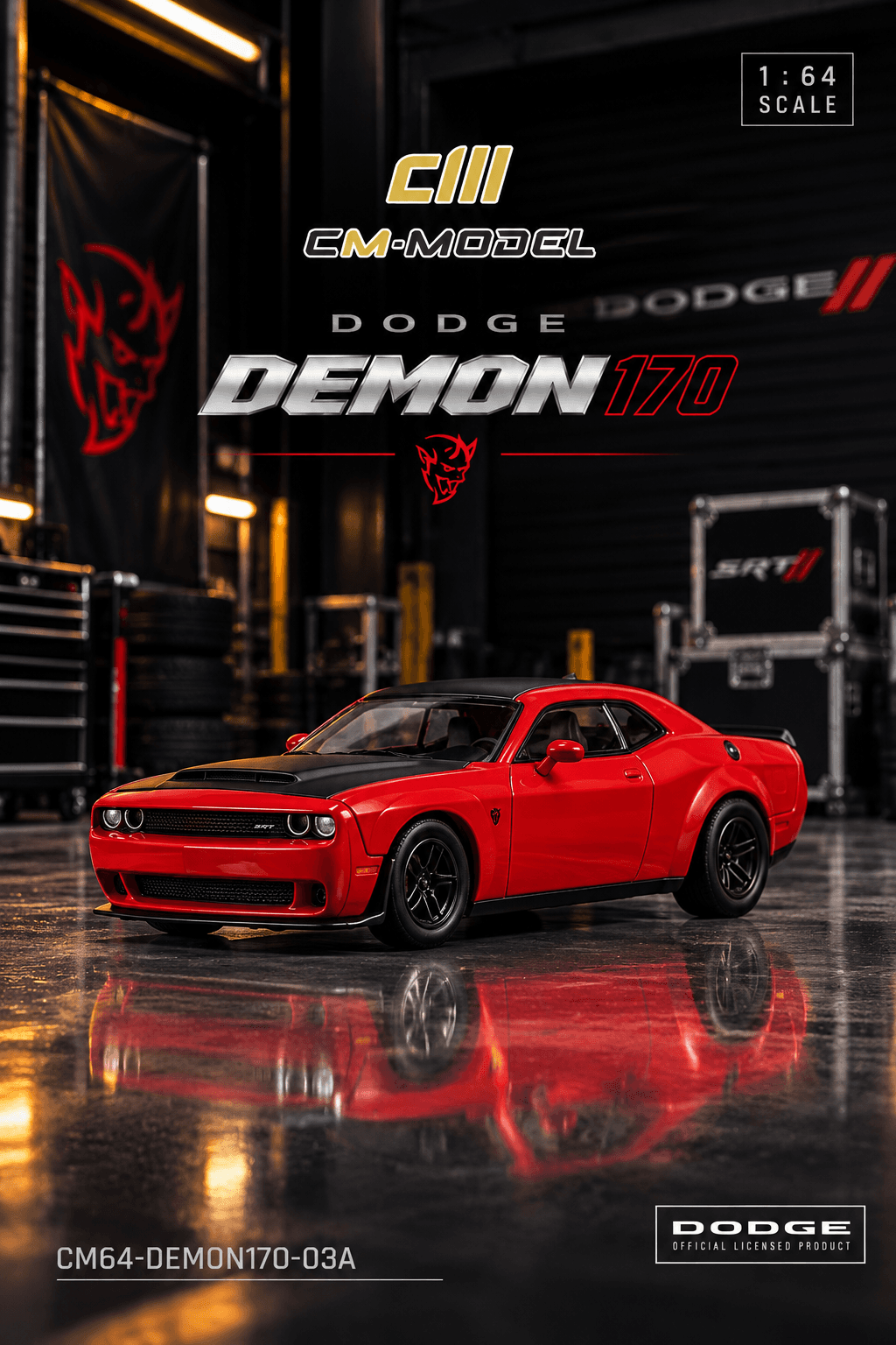CM MODEL – Dodge Challenger SRT Demon 170 – 1:64