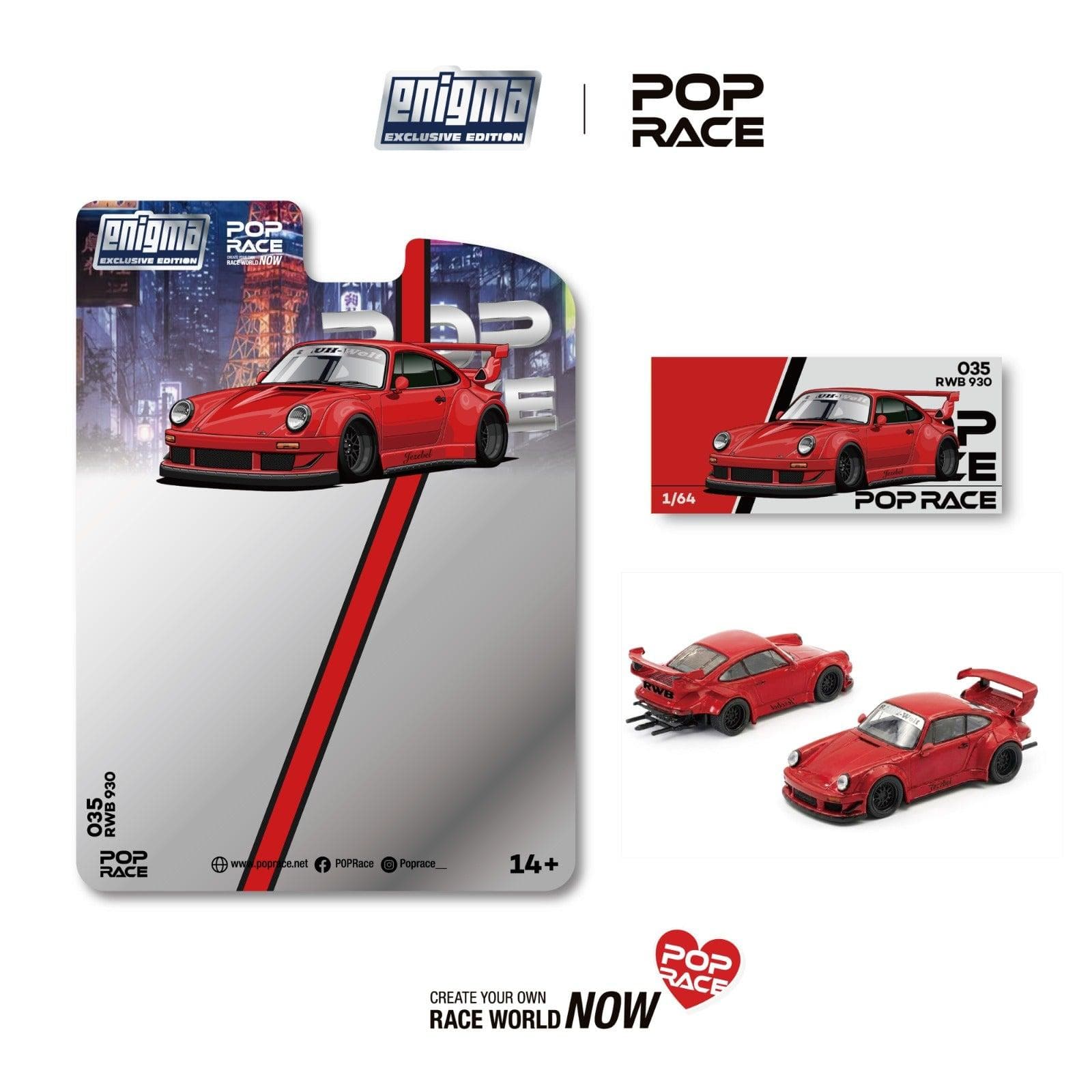 POP RACE × Enigma Exclusive Edition RWB 930 Red