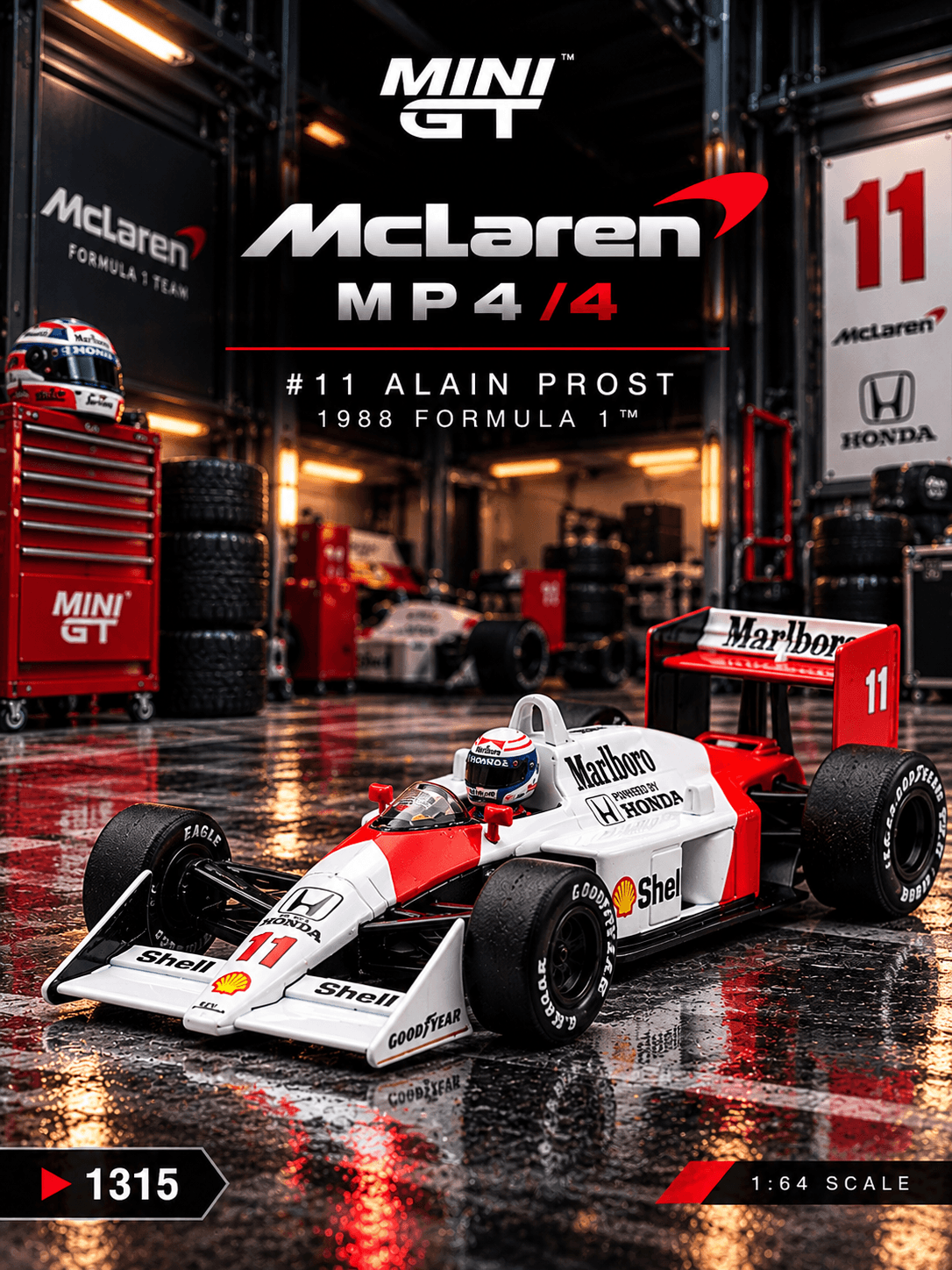 McLaren MP4/4 #11 Alain Prost 1988 Canadian Grand Prix 2nd Place