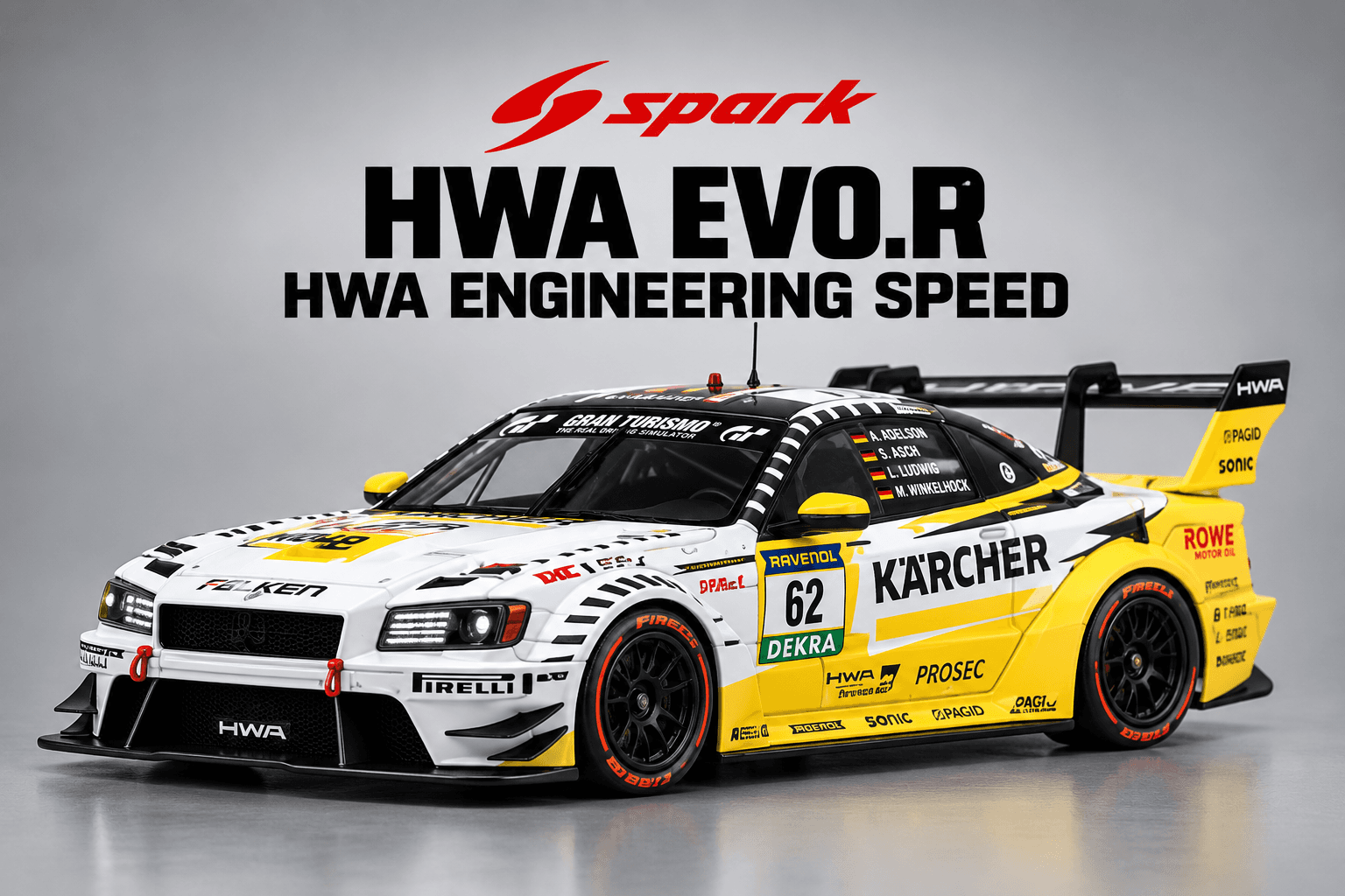 HWA EVO.R HWA Engineering Speed 24Hs Nürburgring 2026 1:64 Spark