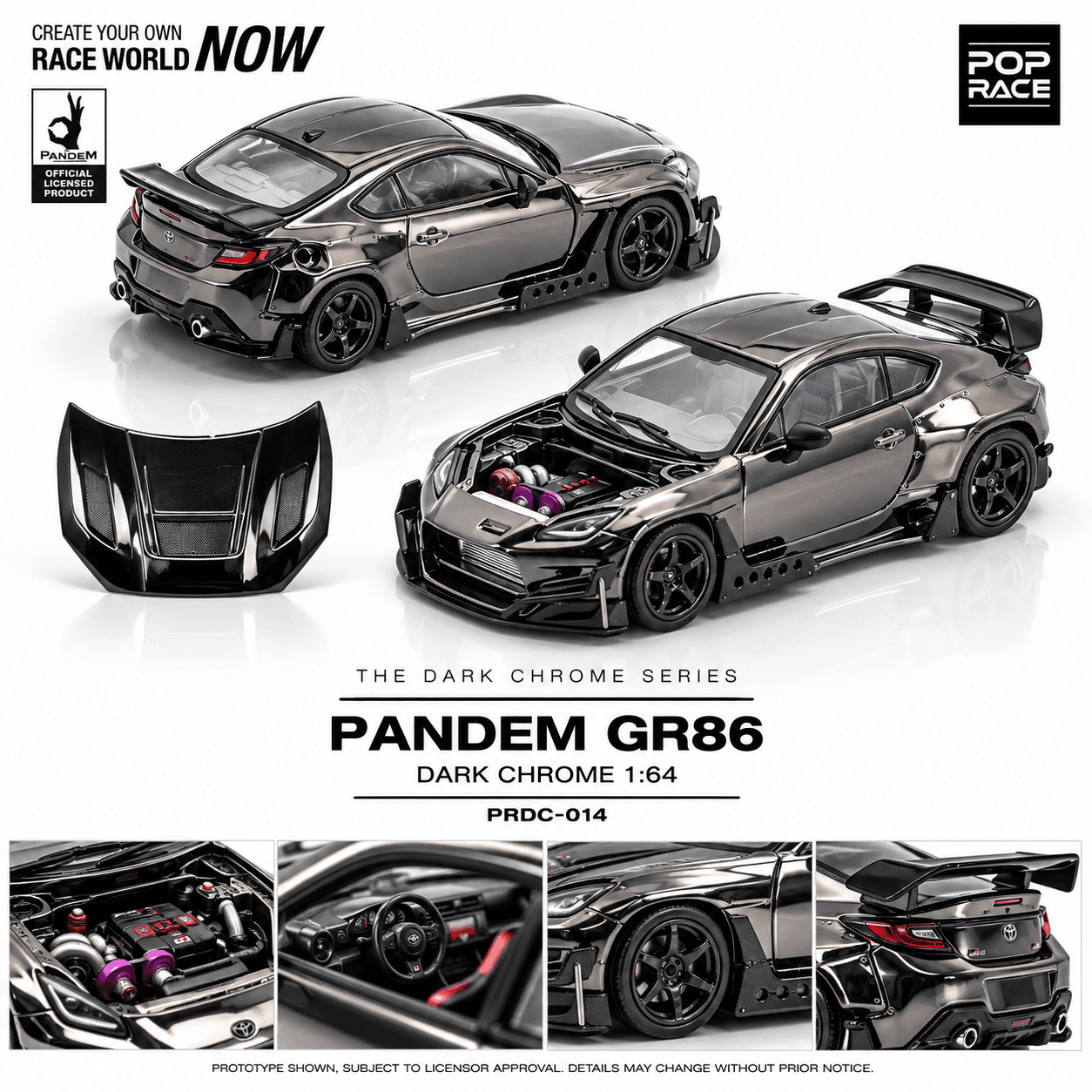 PANDEM Toyota GR86 – Dark Chrome Series