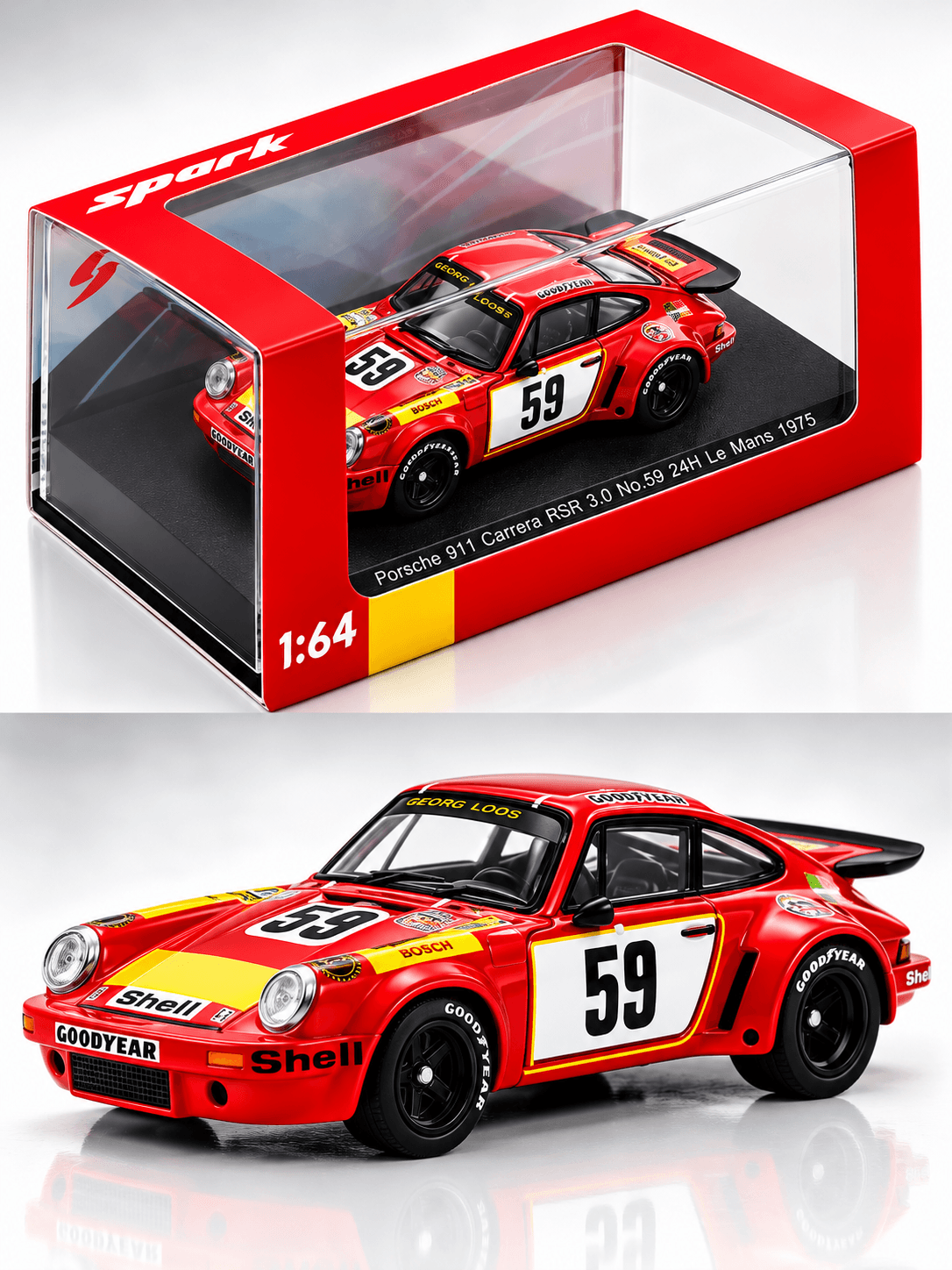 Miniatura Porsche 911 Carrera Rsr 3.0 #59 1:64 Spark Models