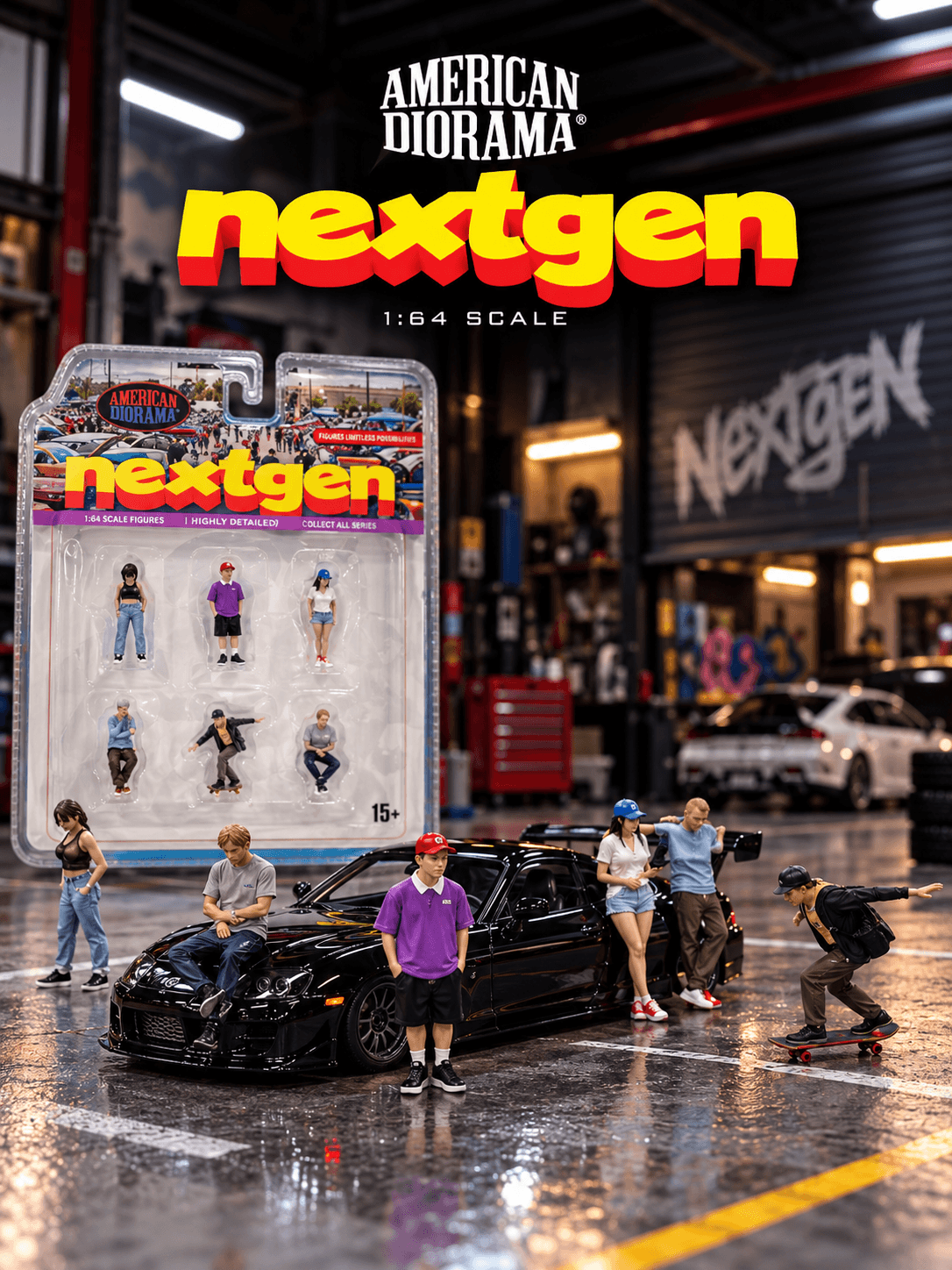 FIGURE SET Next Gen 1:64 American Diorama