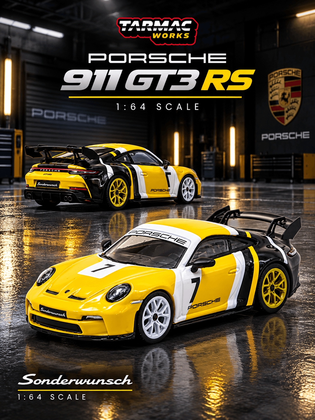 Porsche 911 GT3 (992) Yellow/Black