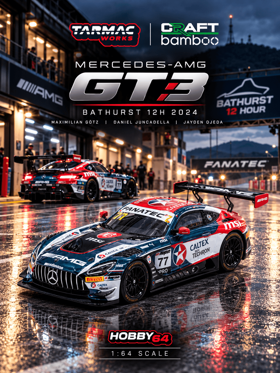 Mercedes-AMG GT3 Bathurst 12h 2024 Maximilian Götz / Daniel Juncadella / Jayden Ojeda
